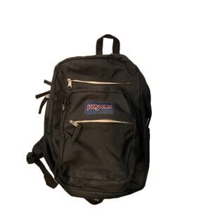 JanSport Big Student 3 Section Black Backpack